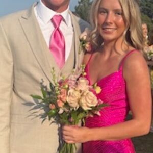 Sherri Hill Pink Sequin Mini Dress 00